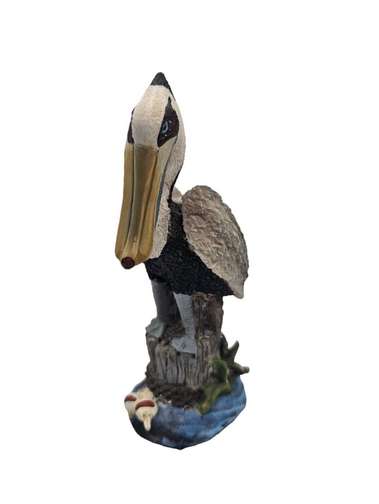 Other - Vintage 1960s 6" Tall Hand Painted Pelican Figure Nautical Ocean Bird